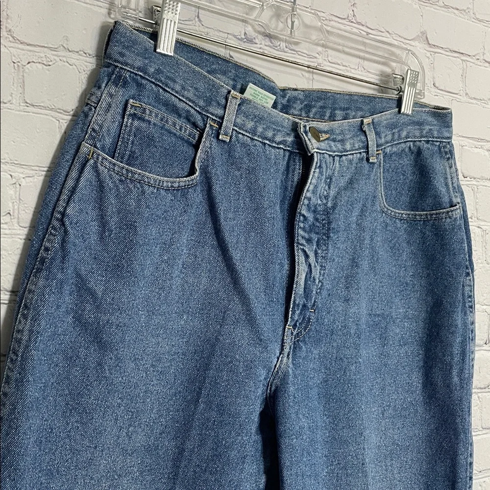 Vintage Gitano Mom Blue High Rise Tapered Leg  Denim Jeans 16 Short - Picture 3 of 7